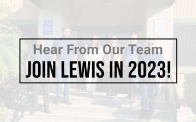 Hear From Our Team: Join Lewis in 2023!