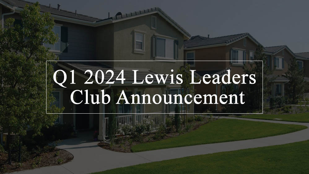 Q1 2024 Lewis Leaders Club Announcement