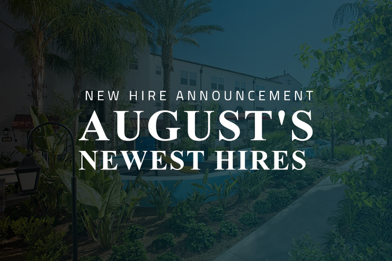 New Hire Announcement: August’s Newest Hires